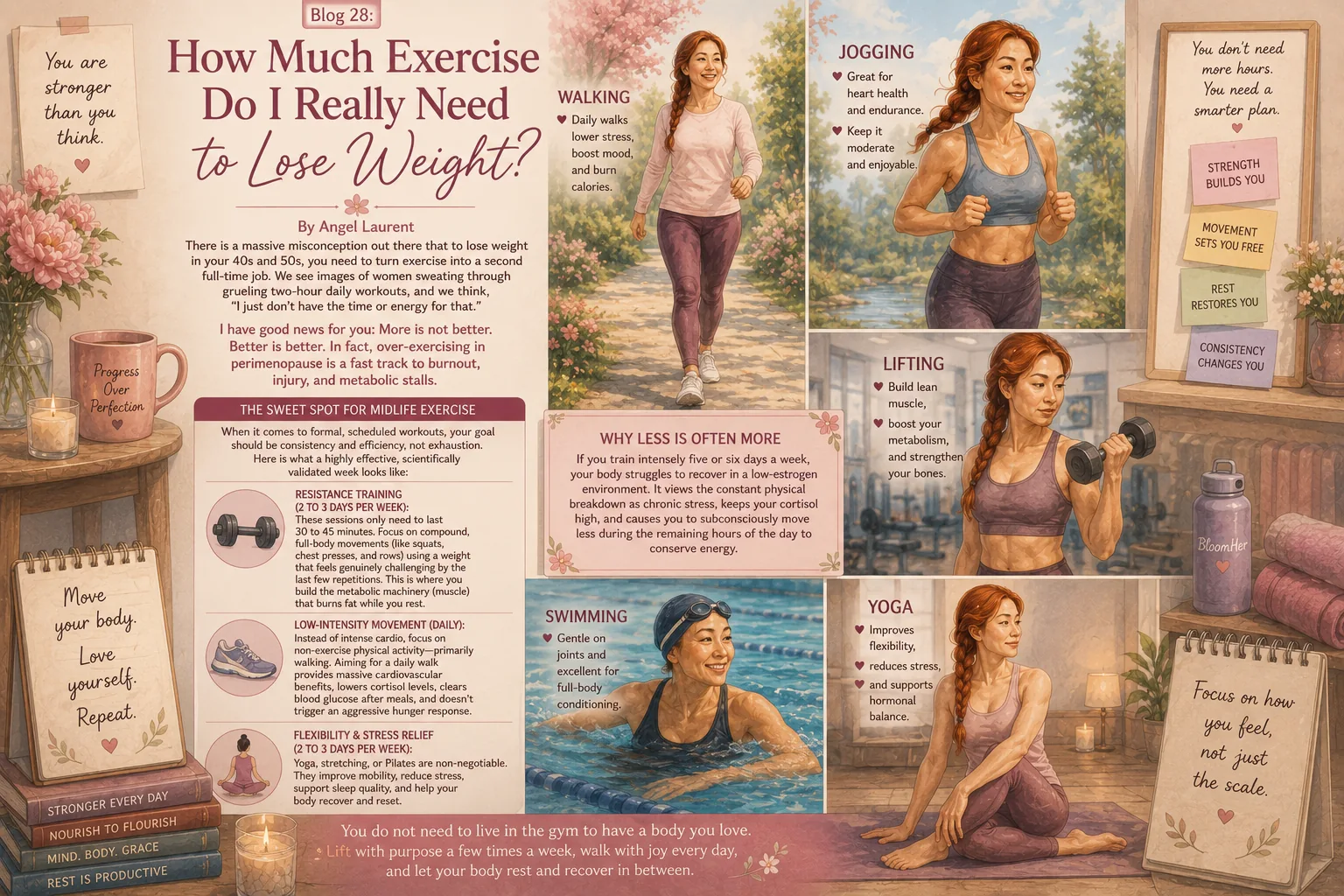 How much exercise women over 40 really need to lose weight in perimenopause