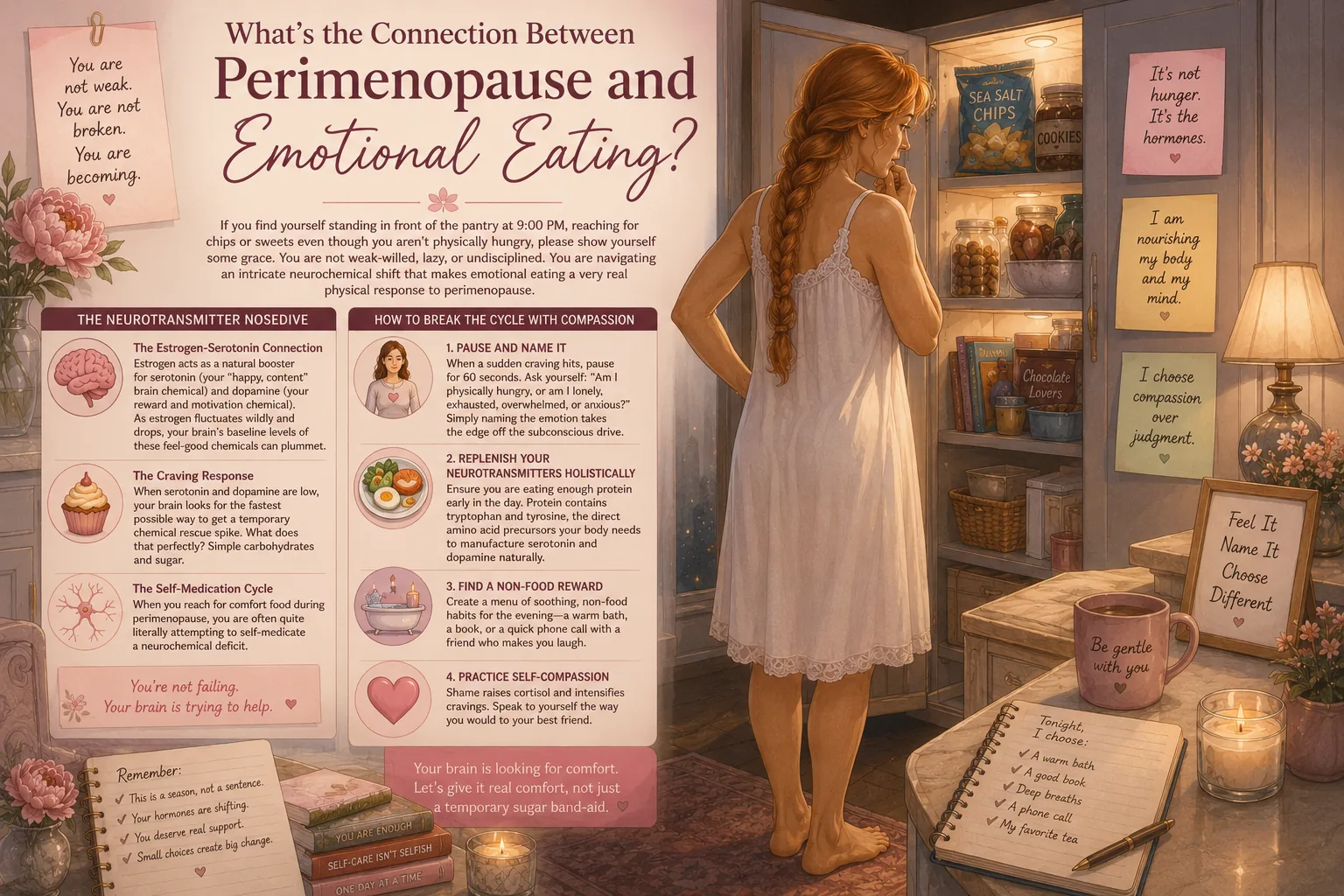 Understanding the neurochemistry behind emotional eating during perimenopause